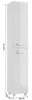 DomoDomo mobile alto in bianco lucido 180x30 cm Mobile da Anteprima dell’immagine prodotto 2