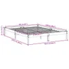 Cama extralarga sin colchón madera maciza de pino 160x220 Vista previa de la imagen del producto 8