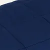 A close-up view of a quilted, dark blue fabric. Voir les images du produit