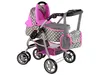 Leantoys Puppenwagen 2 in 1 Tragetasche rosa Sterne Produktbild-Vorschau 10