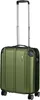 A green suitcase with a telescopic handle and wheels, isolated on a white background. Anteprima dell’immagine prodotto