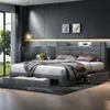 UnboxG Polsterbett Bett 140 x 200 cm, Doppelbett mit Produktbild-Vorschau 10