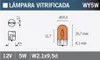 Autožárovka WY5W 12V 5W-W2 1x9,5d oranžová Náhled obrázku produktu 2