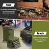 Dílenský vozík COSTWAY 2v1 s kufrem, 8 přihrádek, háčky a Náhled obrázku produktu 8
