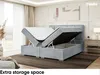 MEBLINI Boxspringbett mit Bettkasten - Gepolstert Produktbild-Vorschau 5