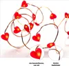 LED Lichterkette Herzen 1,05 m beleuchtet,  20 rote LEDs, Produktbild-Vorschau 4