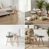 Carenza Home 3er Beistelltisch Set Rund Anthrazit Creme Produktbild-Vorschau 2