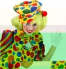 Clown Schirmmütze mit Punkten gelb-bunt - Einheitsgröße Produktbild-Vorschau 4