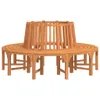 A wooden bench designed to surround a tree, shown against a white background. Anteprima dell’immagine prodotto