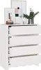 vidaXL Kommode Drammen Weiß 76,5 x 40 x 91 cm Massivholz Produktbild-Vorschau 2