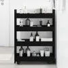 Wąski Wózek do Przechowywania Czarny Dąb 60 x 20 x 82 cm Podgląd zdjęcia produktu 3
