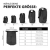 Sac sec en PVC Where Tomorrow - Style 02 - 10L - noir Voir les images du produit 9