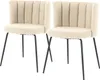 home24 Polsterstuhl - 2er-Set - Bouclé / Eisen Produktbild-Vorschau 1