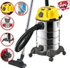 A studio shot of a wet and dry vacuum cleaner with several inset images highlighting its features. Anteprima dell’immagine prodotto