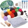 Filzwolle Set, 18 Farben Filzwolle Roving, Filzen Produktbild-Vorschau 1