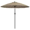 vidaXL Sonnenschirm mit Aluminium-Mast 270 cm Taupe -  Produktbild-Vorschau 1