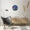 Wanduhr - Rund - Glasuhr - Brücke Meer Landschaft - 30x30cm Produktbild-Vorschau 6