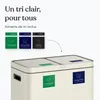 Deleca poubelle 60L 2 compartiments, tri sélectif, soft Voir les images du produit 11