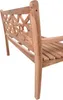 A wooden bench shown from a side angle against a white background. Produktbild-Vorschau