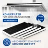 Aktivkohlefilter 4x passend wie Neff 00296178 Kohlefilter Produktbild-Vorschau 2