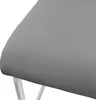 A close-up view of a gray upholstered seat with visible stitching, part of a chair. Produktbild-Vorschau
