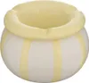 Gestreifter aschenbecher della pasta 9x9x6cm  - Atmosphera Produktbild-Vorschau 4