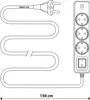 LUMILED Steckdosenleiste mit Schatler 3-Fach Typ E, 1,5m Produktbild-Vorschau 5