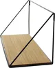 2x Wandregal Puro MDF & Metall schwarz – Hängeregal Produktbild-Vorschau 3