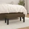 vidaXL Lavica tmavohnedá 70x30x30 cm Látka Náhľad obrázku produktu 2