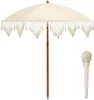 5-Fuß-Boho-Strandschirm mit Fransen – Sonnenschirm mit Produktbild-Vorschau 1