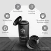 Set di 4 portasciugamani in acciaio inox, nero, autoadesivi Anteprima dell’immagine prodotto 4