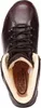 Top-down view of a brown leather hiking boot. Voir les images du produit