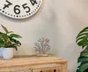 Metall Skulptur mit Holz-Fuß silber-braun Koralle 23 x 25cm Produktbild-Vorschau 5