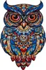 Kruzzel 24551 Dřevěné puzzle sova, 177 dílů, 38 x 21,5 cm Náhled obrázku produktu 1