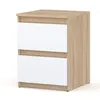 STIV Möbel | Nočný stolík Dub Sonoma/Biely Mat 40x40x53,5 Náhľad obrázku produktu 1