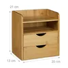 relaxdays 10020323_0 relaxdays Schreibtisch-Organizer braun Podgląd zdjęcia produktu 2