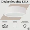 STOLARNIA PIKA Deckenleuchte - Holz Runde Deckenlampe Weiß Produktbild-Vorschau 2