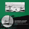 Dekor Leinwand Uhr Wandbilder 60x30 Gemälde Tier Hirsch Produktbild-Vorschau 5