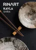 Talerz deserowy Rinart - Shira - Porcelana - 23 cm Podgląd zdjęcia produktu 2