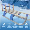 Houten slee met rugleuning - Opvouwbare kinderslee 110 cm - Productafbeelding-voorbeeld 4