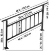 SucceBuy Ringhiera per scale esterne, Adatto per 1-4 Anteprima dell’immagine prodotto 8