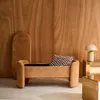 Panca contenitore, fondo letto contemporaneo in tessuto, Anteprima dell’immagine prodotto 4