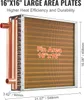 SucceBuy Échangeur de chaleur eau vers air, 16 "x 16", 3 Voir les images du produit 5