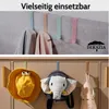 DEKAZIA® 4 Türhaken Kinderzimmer grün – Türgarderobe Kinder Produktbild-Vorschau 4