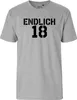 Huuraa Herren T-Shirt Endlich 18 Schriftzug 3XL Sport Grey Produktbild-Vorschau 2