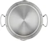 A top-down view of a stainless steel pot. Anteprima dell’immagine prodotto