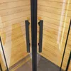 Duschspa 90x90x195cm Schwarz Runddusche Duschkabine Produktbild-Vorschau 6
