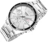 A silver Casio watch with a white dial and black accents on a white background. Produktbild-Vorschau