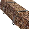 Rattan Balkonkasten 2er Set eckig mit Folie natur dunkel - Produktbild-Vorschau 5