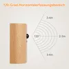 Wandleuchte Innen mit Bewegungsmelder, Holz Wandleuchte mit Produktbild-Vorschau 2